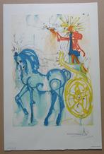 SALVADOR DALI / CHEVAUX DE DALI / KLEURLITHO / 56x36cm, Antiek en Kunst, Ophalen of Verzenden