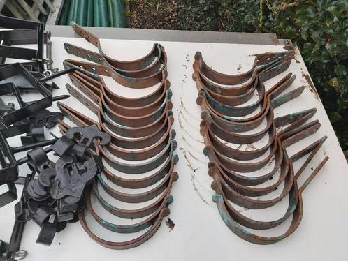 Nieuwe koperen haken voor dakgoot en bevestigingshaken aflei, Doe-het-zelf en Bouw, Buizen en Afvoer, Nieuw, Dakgoot, Overige materialen