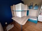 Lits superposés bureau intégré + 2 étagères, Huis en Inrichting, Slaapkamer | Stapelbedden en Hoogslapers, Ophalen, Gebruikt, 90 cm