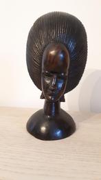 Buste africain en ébène, Ophalen of Verzenden