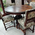 Antieke tafel, eivormig, op wieltjes., Antiek en Kunst, Ophalen