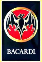 Metalen Reclamebord van Bacardi Logo in reliëf-20x30cm, Verzamelen, Merken en Reclamevoorwerpen, Nieuw, Reclamebord, Verzenden