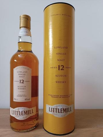 Littlemill 12 years old - original bottling - zeldzame Littl