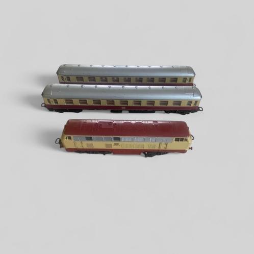 Lima locomotief met 2 wagons, Hobby en Vrije tijd, Modeltreinen | H0, Zo goed als nieuw, Treinset, Lima, Ophalen of Verzenden
