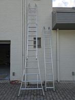 Professionele ladder, driedelig,6,45m hoogte, Ophalen, Zo goed als nieuw