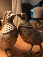 Couple de faisans en métal argenté vintage, Antiquités & Art, Antiquités | Argent & Or, Argent