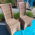 3 rieten stoelen, Huis en Inrichting, Stoelen, Ophalen, Gebruikt