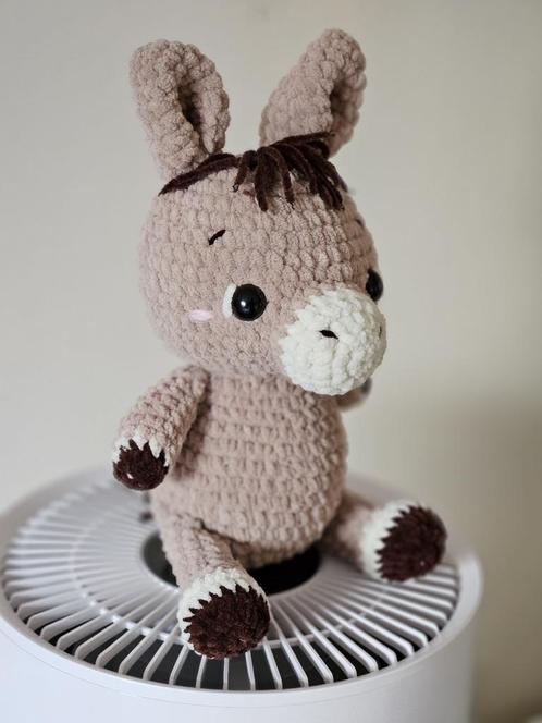 Amigurumi gehaakte ezel - perfect uniek cadeau!, Kinderen en Baby's, Kraamcadeaus en Geboorteborden, Nieuw, Kraamcadeau, Ophalen of Verzenden