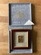 GOLDART kadertje. Miniatuurprentje op 18k goud achtergrond, Ophalen, Zo goed als nieuw