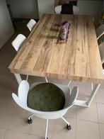 Moderne eettafel met zes stoelen, Huis en Inrichting, Tafels | Eettafels, Ophalen, 100 tot 150 cm, Modern landelijk, Zo goed als nieuw