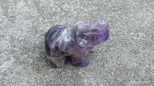 Mini amethist olifant, Handtassen en Accessoires, Edelstenen, Nieuw, Ophalen