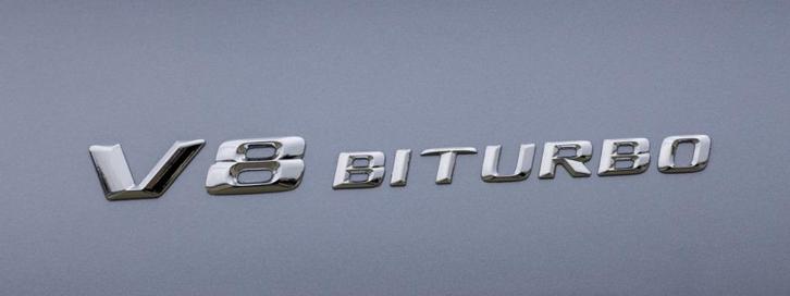 v8 biturbo embleem V8biturbo logo w205 c63_S E63 GLC GLE ML, Auto diversen, Tuning en Styling, Ophalen of Verzenden