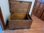 coffre antique en bois L98/D56/H56, 50 à 100 cm, Enlèvement, Utilisé, 50 à 75 cm