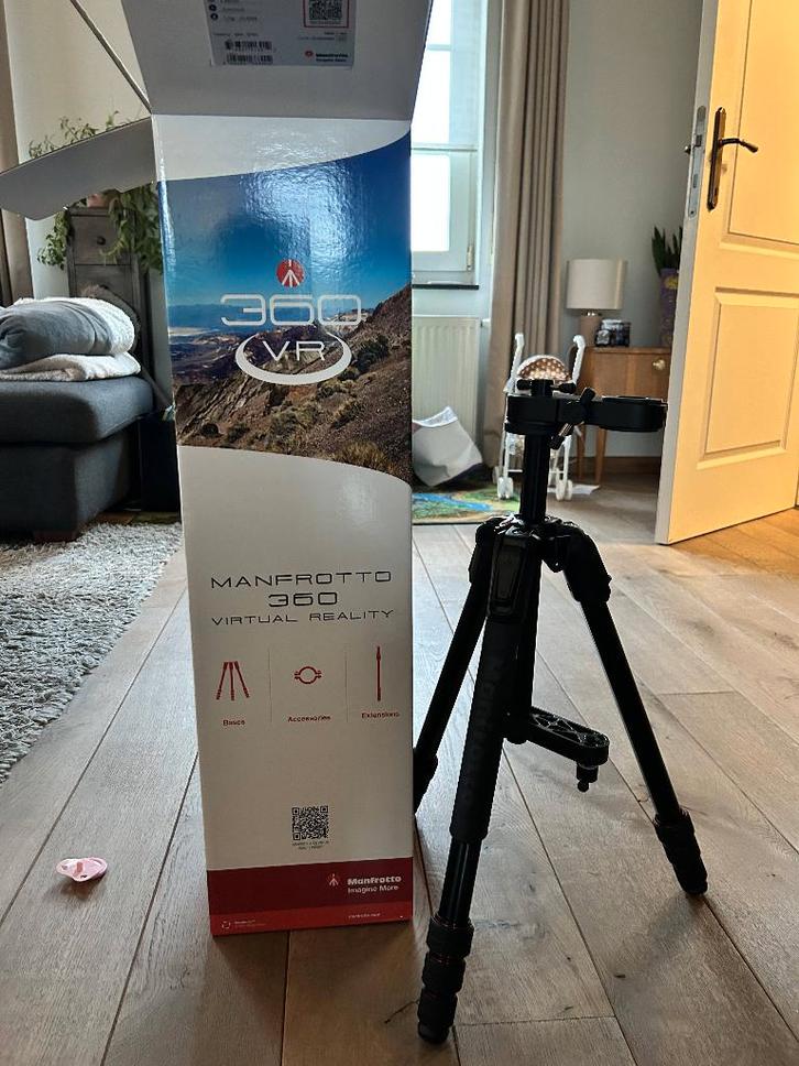 Manfrotto VR Alu Tripod, Audio, Tv en Foto, Fotografie | Statieven en Balhoofden, Nieuw, Driepoot, 175 cm of meer, Ophalen of Verzenden