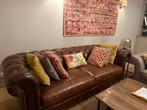 Fauteuil style chesterfield en cuir a vendre comme neuf, Maison & Meubles, Enlèvement, Comme neuf, Cuir