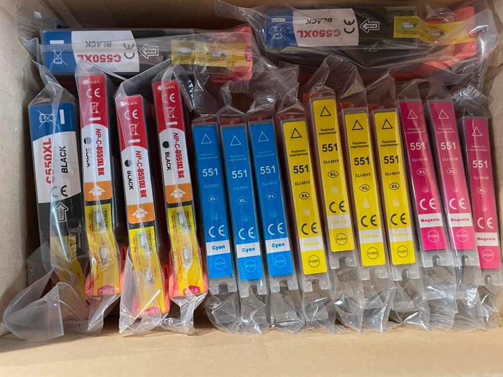 Canon 123 inkt inktcartride rood  /geel /blauw/ zwart, Informatique & Logiciels, Fournitures d'imprimante, Neuf, Cartridge, Enlèvement ou Envoi