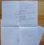 Eugène Dodeigne, folder en briefje, signed**, Boeken, Ophalen of Verzenden, Zo goed als nieuw, Beeldhouwkunst