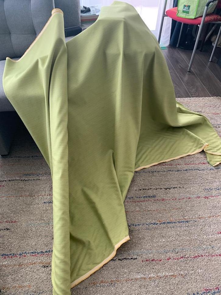 Bekledingsstof, Hobby en Vrije tijd, Stoffen en Lappen, Zo goed als nieuw, Katoen, 120 cm of meer, 200 cm of meer, Groen, Ophalen