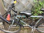 Fietsstoeltje vooraan herenfiets met buis, Vélos & Vélomoteurs, Accessoires vélo | Sièges de vélo, Comme neuf, 9 à 36 kg, Repose-pieds