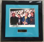 Foto in kader met originele handtekening Coldplay bandleden, Ophalen of Verzenden, Zo goed als nieuw, Foto