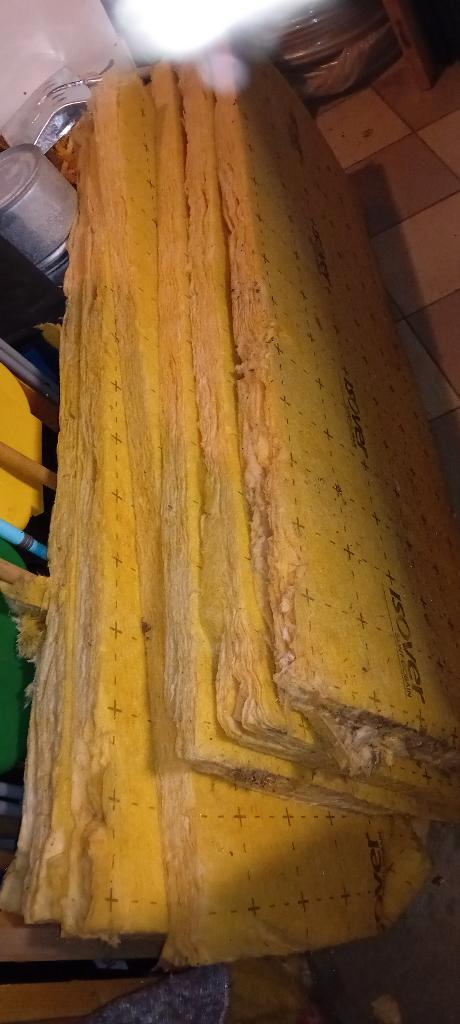 6 panneaux isolants Isover – 150  59  4 cm, Doe-het-zelf en Bouw, Isolatie en Afdichting, Gebruikt, Glaswol, 4 tot 8 cm, Minder dan 5 m²