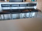 4 tabourets de bar/cuisine, Maison & Meubles, Tabourets de bar, 1 tabouret, Avec repose-pieds, 30 à 60 cm, Enlèvement