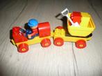 DUPLO wagentje met dump aanhanger, Kinderen en Baby's, Ophalen of Verzenden, Zo goed als nieuw, Losse stenen, Duplo