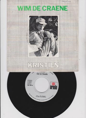 Wim De Craene – Kristien  1983  Belpop, Cd's en Dvd's, Gebruikt, 7 inch, Single, Ophalen of Verzenden