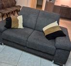 grijs stof, 3-4 zit en 2 zit, verstelbare hoofdsteunen, Huis en Inrichting, Ophalen, Gebruikt, Stof, Modern