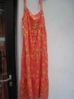 Longue robe Zara orange/jaune (T: L), Jaune, Zara, Taille 38/40 (M), Porté