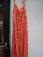 Longue robe Zara orange/jaune (T: L), Maat 38/40 (M), Zara, Geel, Ophalen of Verzenden