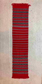 Tafelloper tafelkleed Ecuador rood gestreept 200/46, Huis en Inrichting, Ophalen of Verzenden, Gebruikt