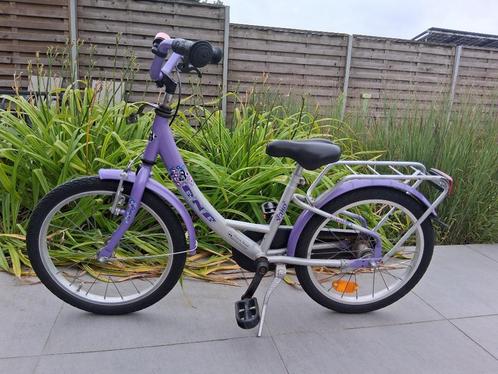 Rijklare meisjesfiets Bnb 18 inch, Fietsen en Brommers, Fietsen | Meisjes, Gebruikt, 18 inch, Handrem, Ophalen
