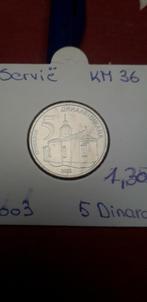 Servië 5 dinara 2003 km36 unc, Postzegels en Munten, Munten | Europa | Niet-Euromunten, Ophalen of Verzenden