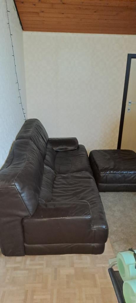 2 zit , gratis af te halen, Ophalen, Gebruikt, Leer, Modern