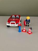 Playmobil brandweerwagen + pompier en materiaal, Ophalen of Verzenden