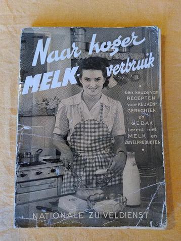 Vintage kookboek 'Naar hoger melkverbruik' 1951 beschikbaar voor biedingen