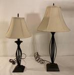 2 belles lampes de table / à poser en fer, 75 cm ou plus, Utilisé, Enlèvement ou Envoi, Autres matériaux