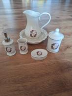 Badkamer set accessoires 5 stuks in aardewerk, Ophalen, Nieuw, Beige, Overige typen
