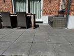 Belgische blauwe hardsteen 24m2 terrastegels, Ophalen, Gebruikt, Terrastegels, Natuursteen