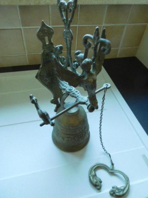 oude gietijzeren bel VOCEM-MEAM-A, Antiek en Kunst, Curiosa en Brocante, Ophalen of Verzenden