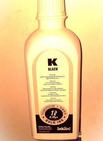 Zwarte universele inkt van 1 liter voor printers, nieuw beschikbaar voor biedingen