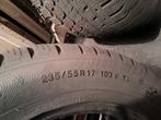 2 Wimterbanden kumho 235/55/r17, Auto-onderdelen, Banden en Velgen, Ophalen, Gebruikt, 17 inch, Winterbanden