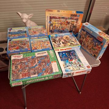 9 puzzels 1000stuks  beschikbaar voor biedingen