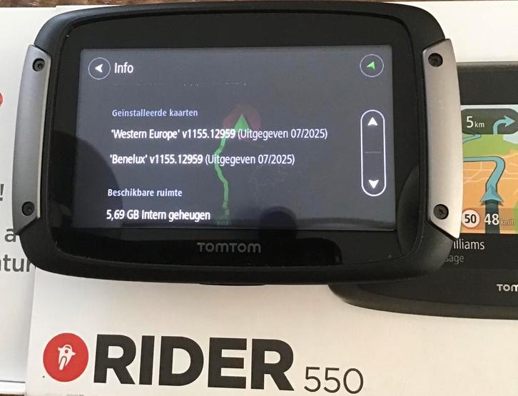 Tomtom rider 550, Motoren, Accessoires | Navigatiesystemen, Zo goed als nieuw, Ophalen of Verzenden