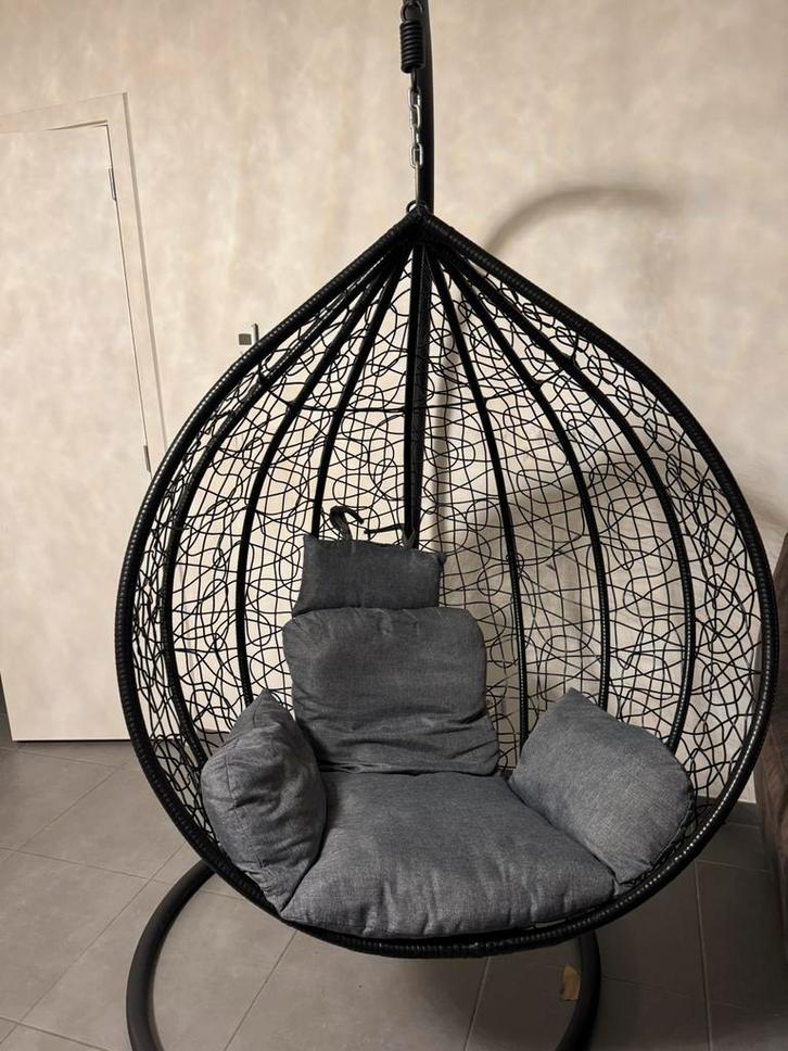 Fauteuil suspendu où balancelle de jardin, Tuin en Terras, Tuinstoelen, Zo goed als nieuw, Metaal, Ophalen