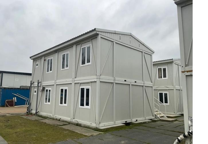 Tijdelijke woning 4 containers, containerwoning, tinyhouse, Caravans en Kamperen, Stacaravans, tot en met 2, Ophalen