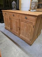 Prachtige massief teakhouten dressoir 160cm, Ophalen