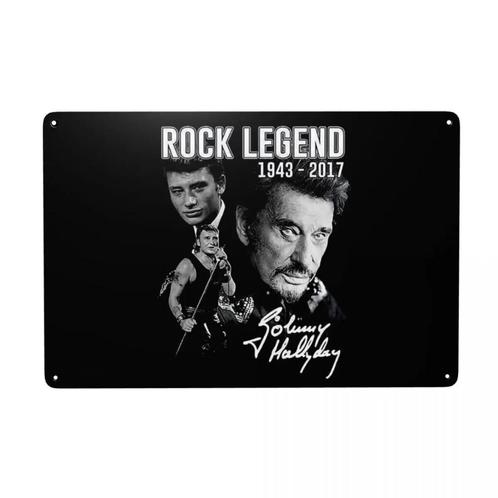 Plaque métallique Johnny Hallyday, Collections, Musique, Artistes & Célébrités, Neuf, Autres types, Envoi