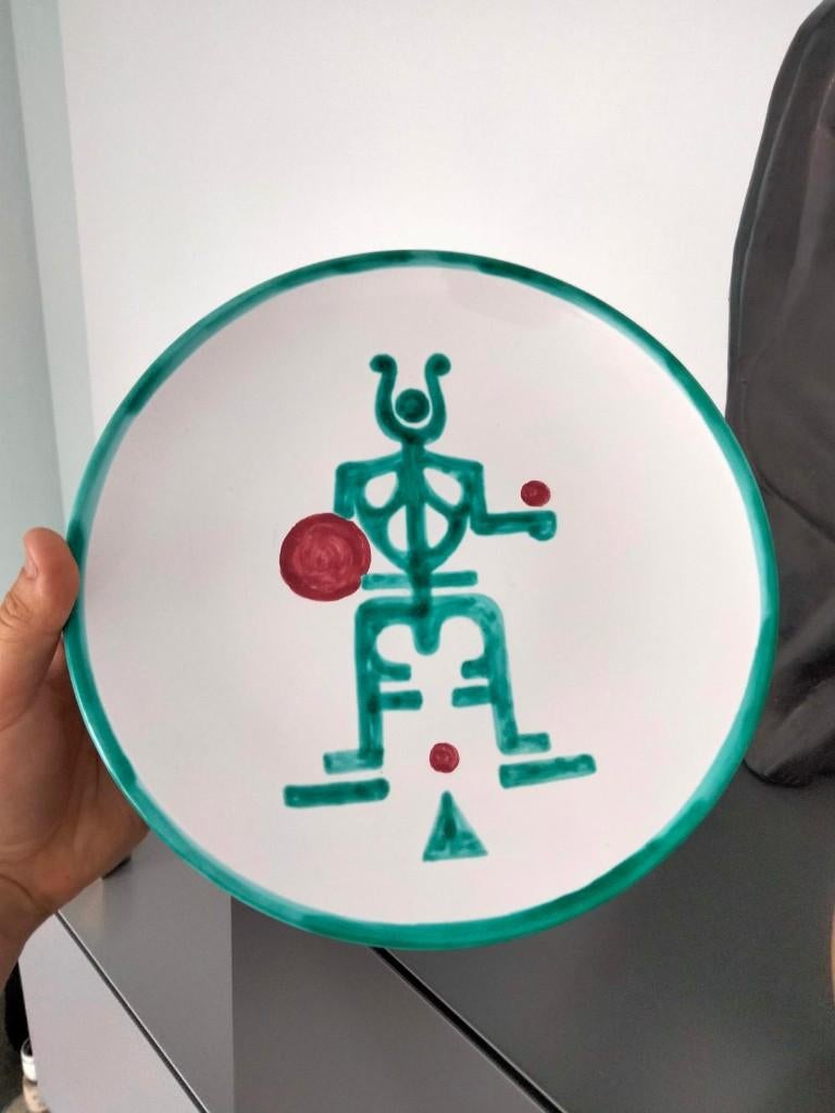 1970s vintage Italy Sardegna studio keramiek abstract, Verzamelen, Ophalen of Verzenden, Huis en Inrichting